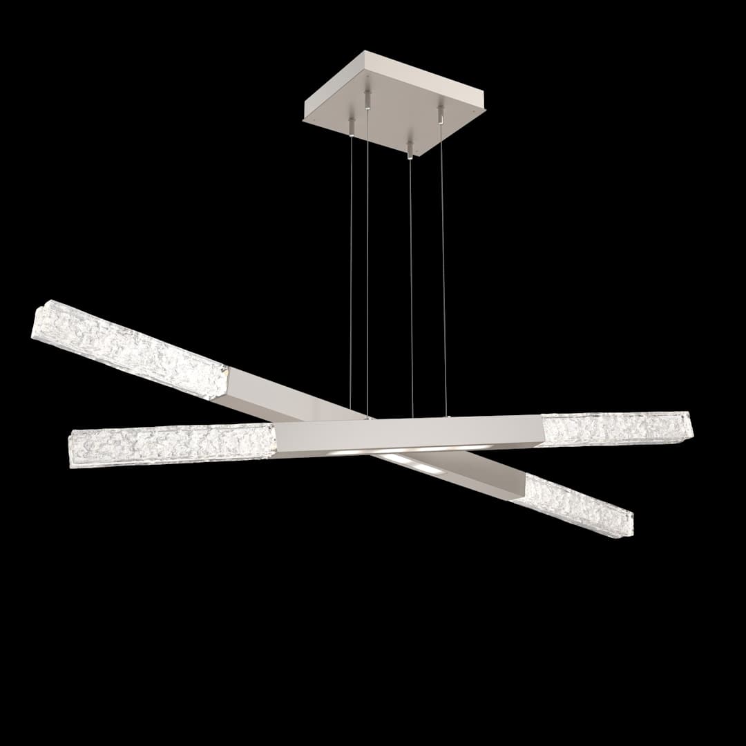 Axis 12 Light 48" Wide LED Abstract Linear Chandelier - 2700K