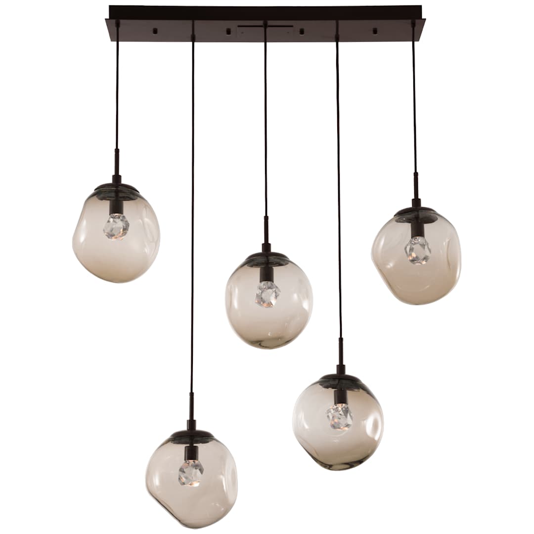 Aster 42" Wide LED Crystal Linear Pendant