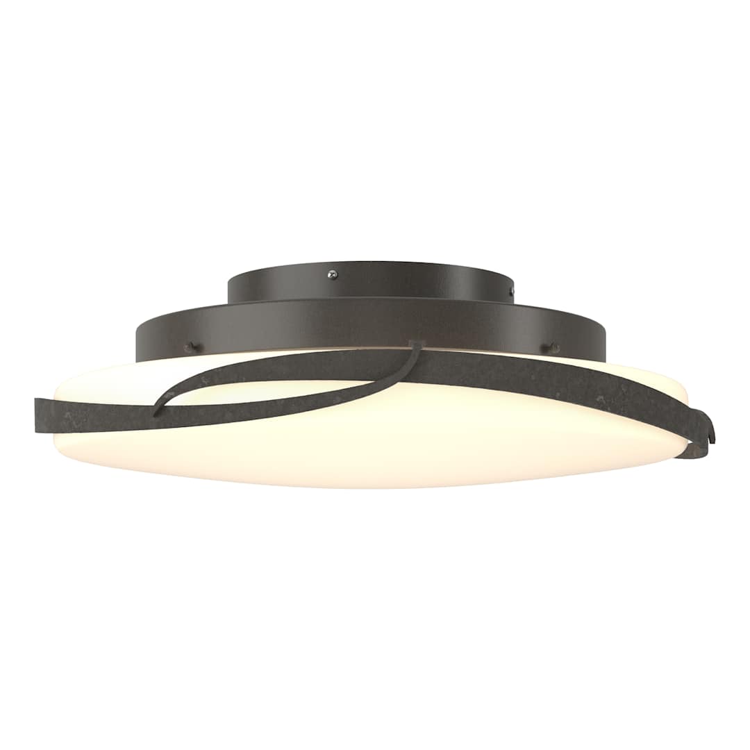 Flora 24" Wide LED Flush Mount Bowl Ceiling Fixture with Customizable Glass Shade
