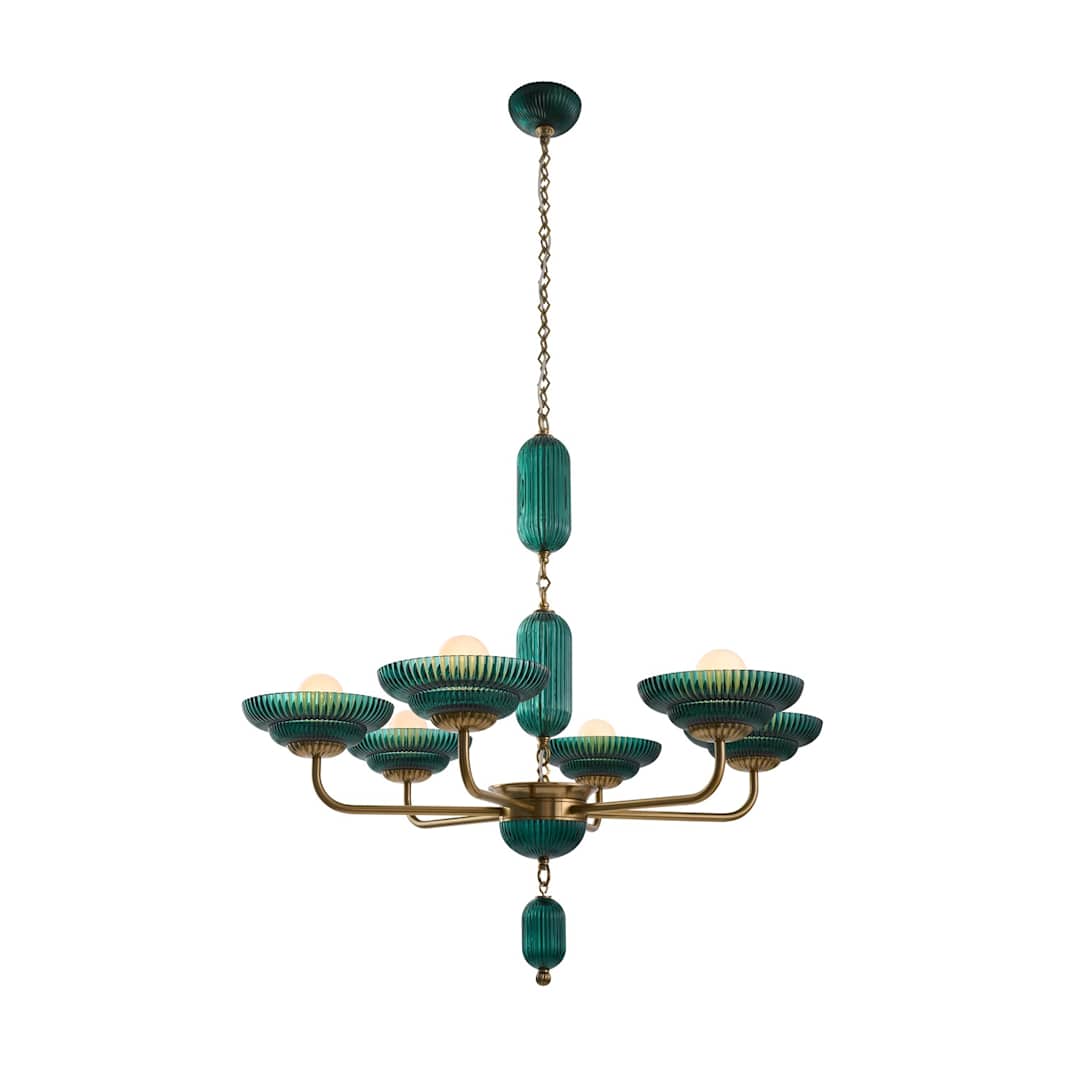 Verde 6 Light 40" Wide Chandelier