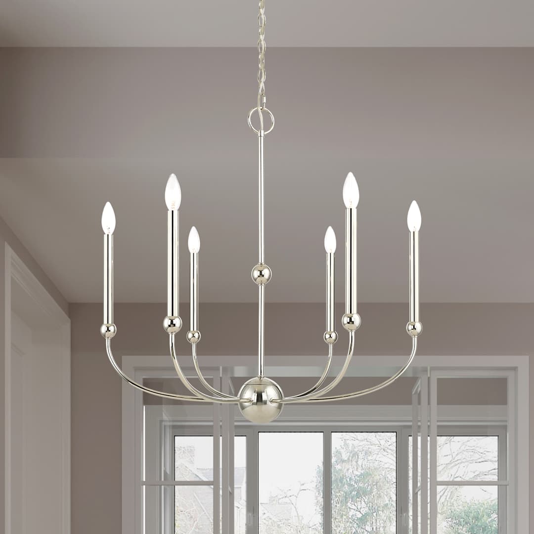Cortlandt 6 Light 28" Wide Candle Style Chandelier