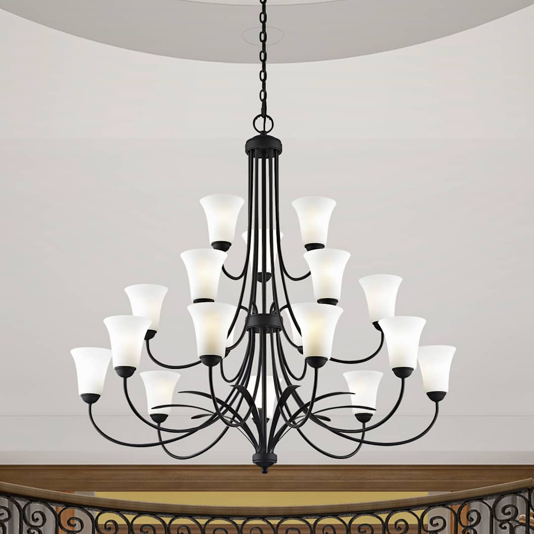 Ridgedale Up Lighting 3 Tier Chandelier with 18 Lights