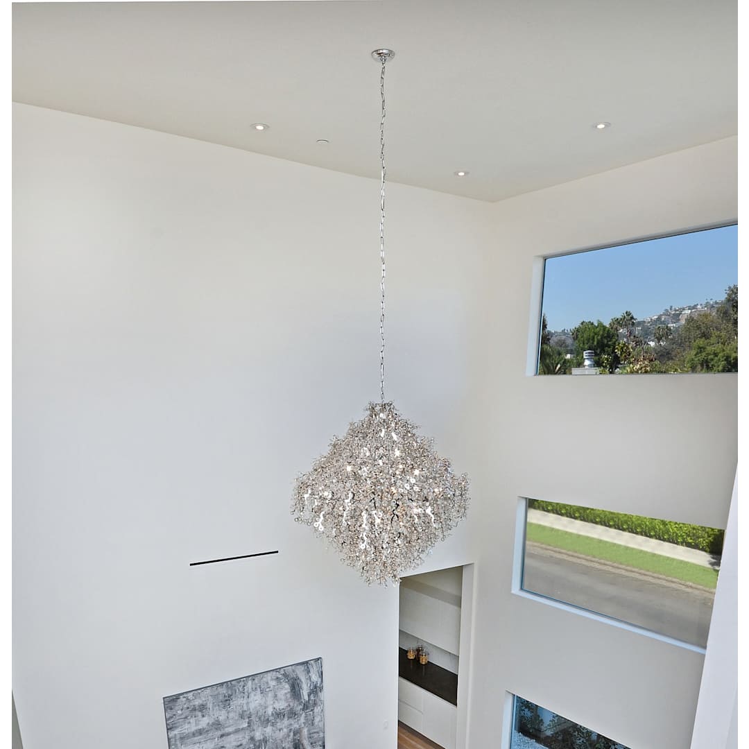 Comet 13 Light 35" Pendant with Crystal Accents