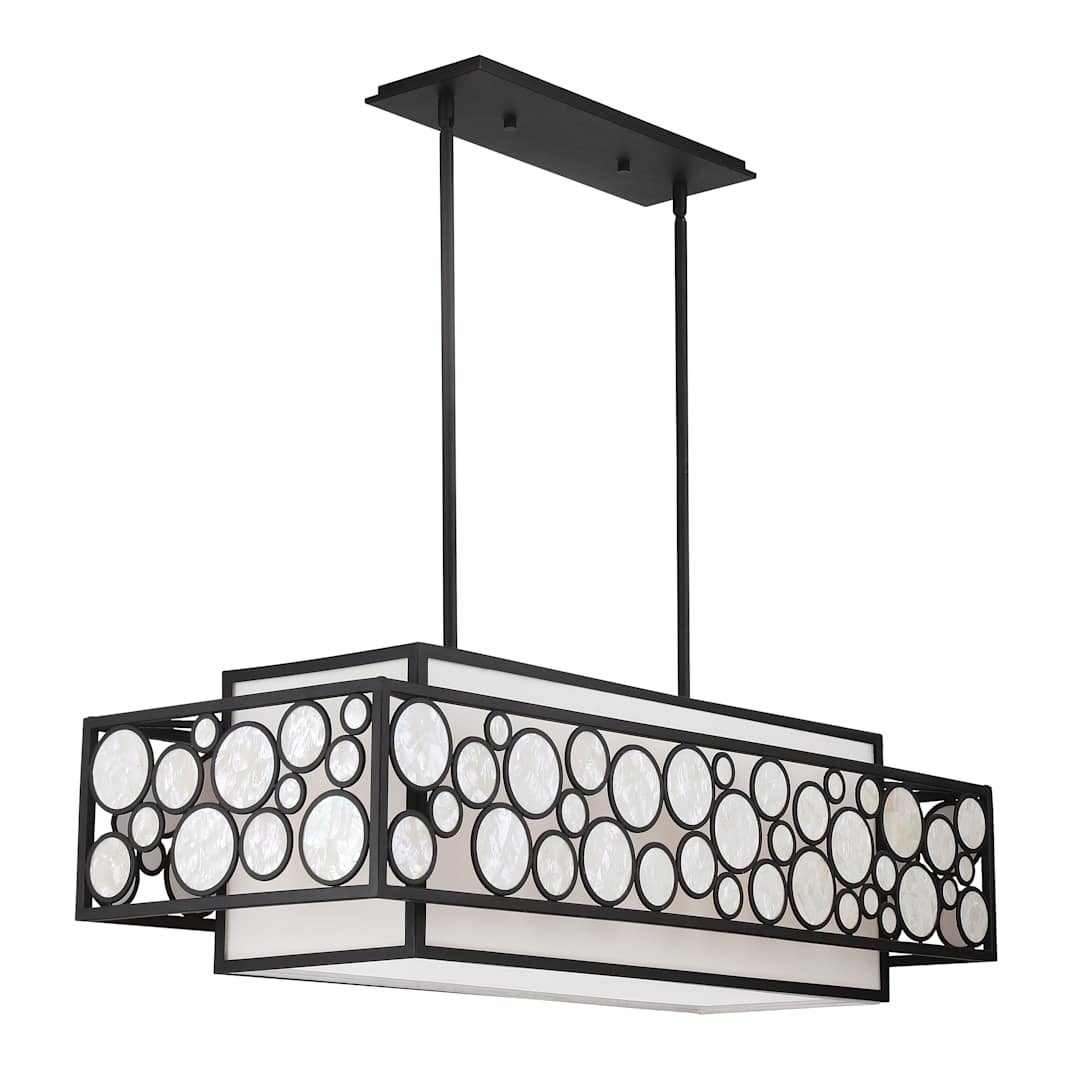 Mosaic 4 Light 42" Wide Linear Chandelier