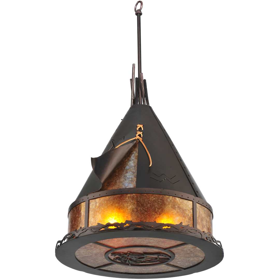 16" W Teepee Athabasca Pendant