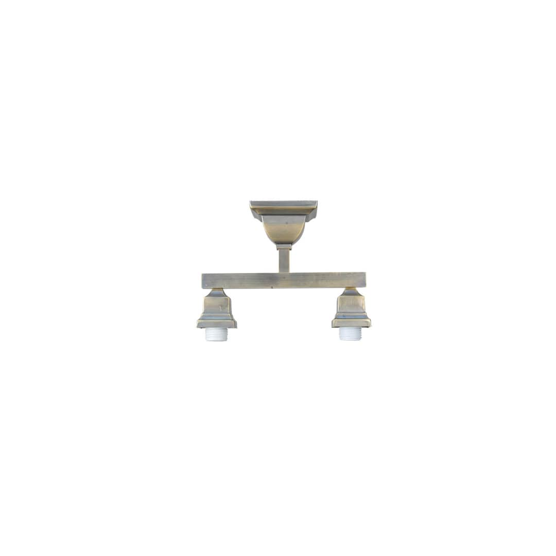 Hyde Park T Mission 2 Light 16" Wide Semi-Flush Linear Ceiling Fixture