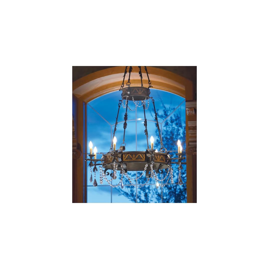 Filomena 8 Light 48" Wide Crystal Candle Style Chandelier