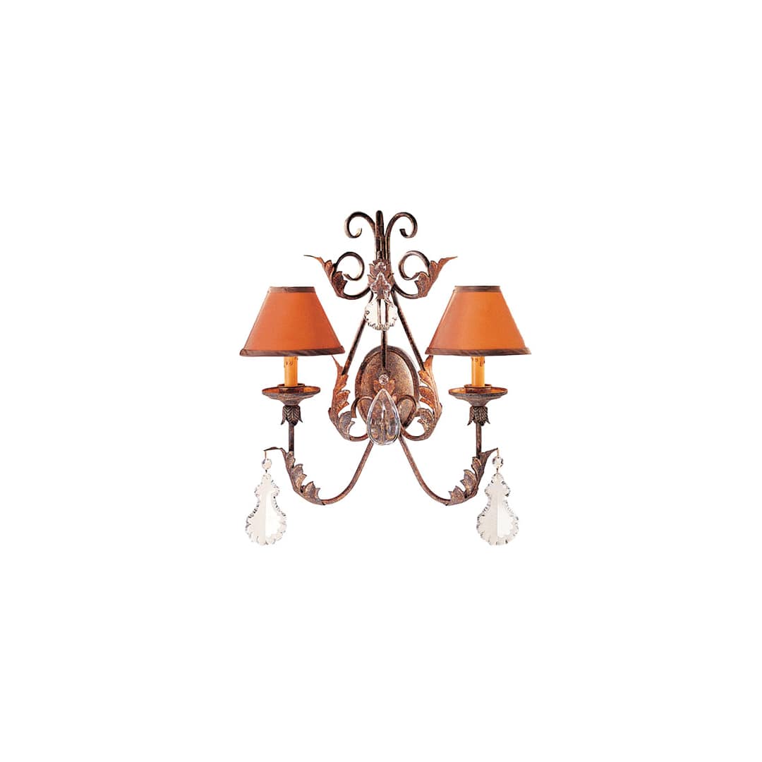 French 2 Light 22" Tall Wall Sconce