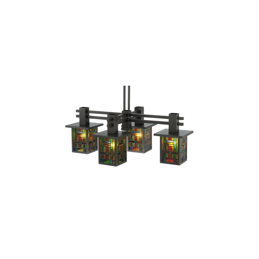 Hausman Mission 4 Light 24" Wide Chandelier