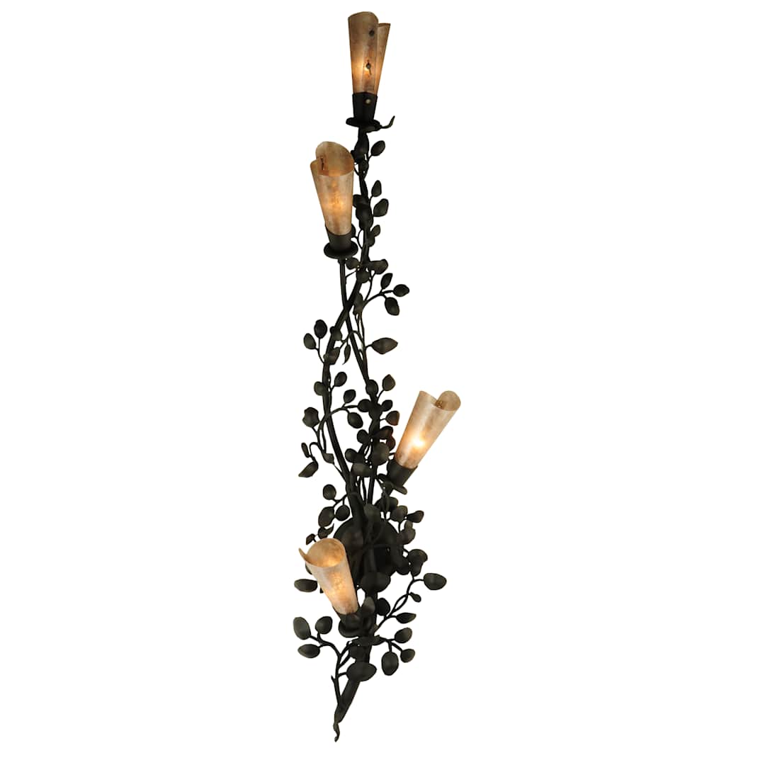 11" W Vinca Vine 4 Light Wall Sconce