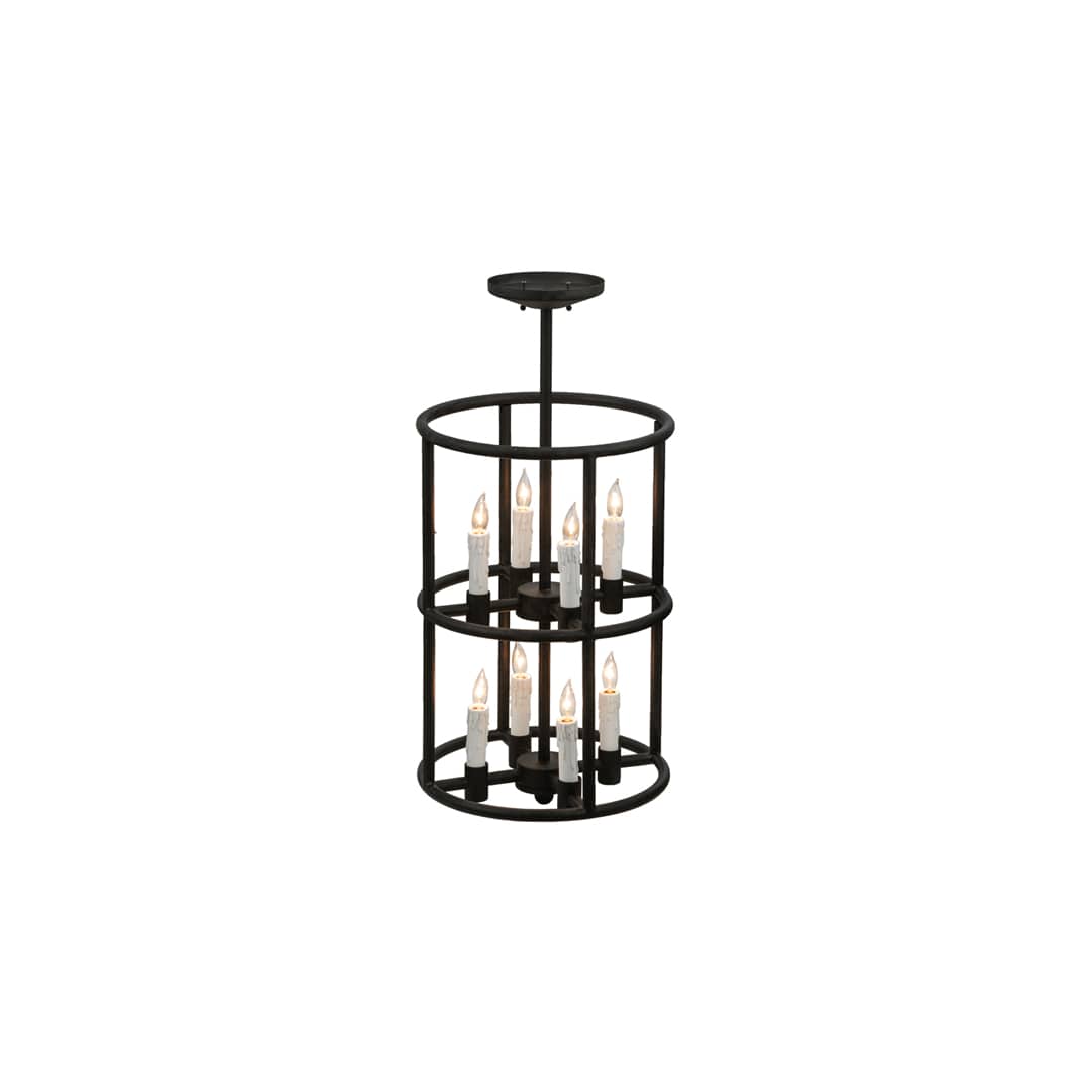 Cilindro Air 8 Light 16" Wide Taper Candle Pendant