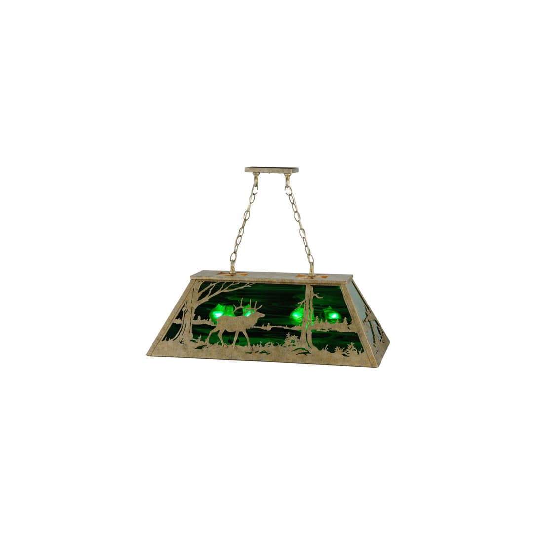 Elk at Lake 6 Light 17" Wide Linear Pendant