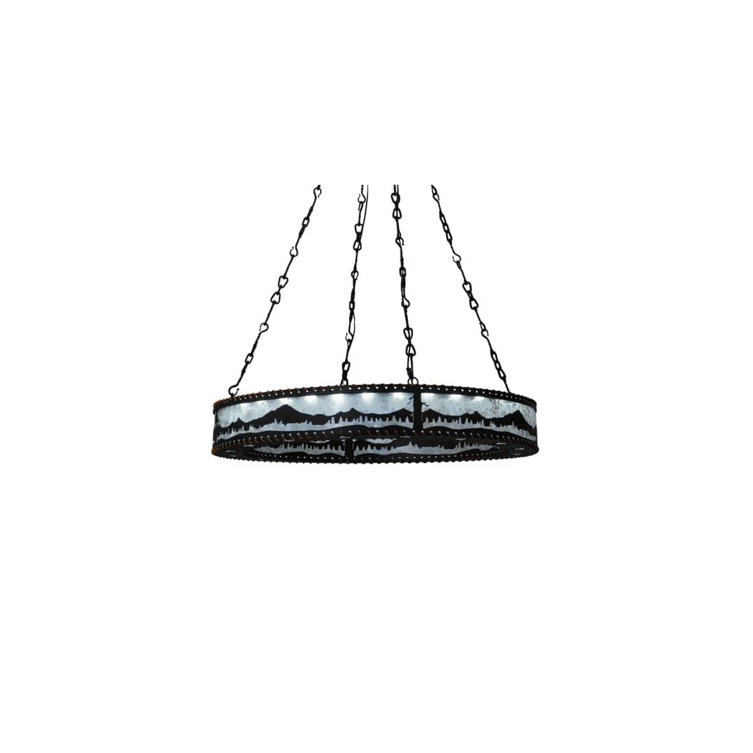 Mountain Range 42" Wide Ring Chandelier