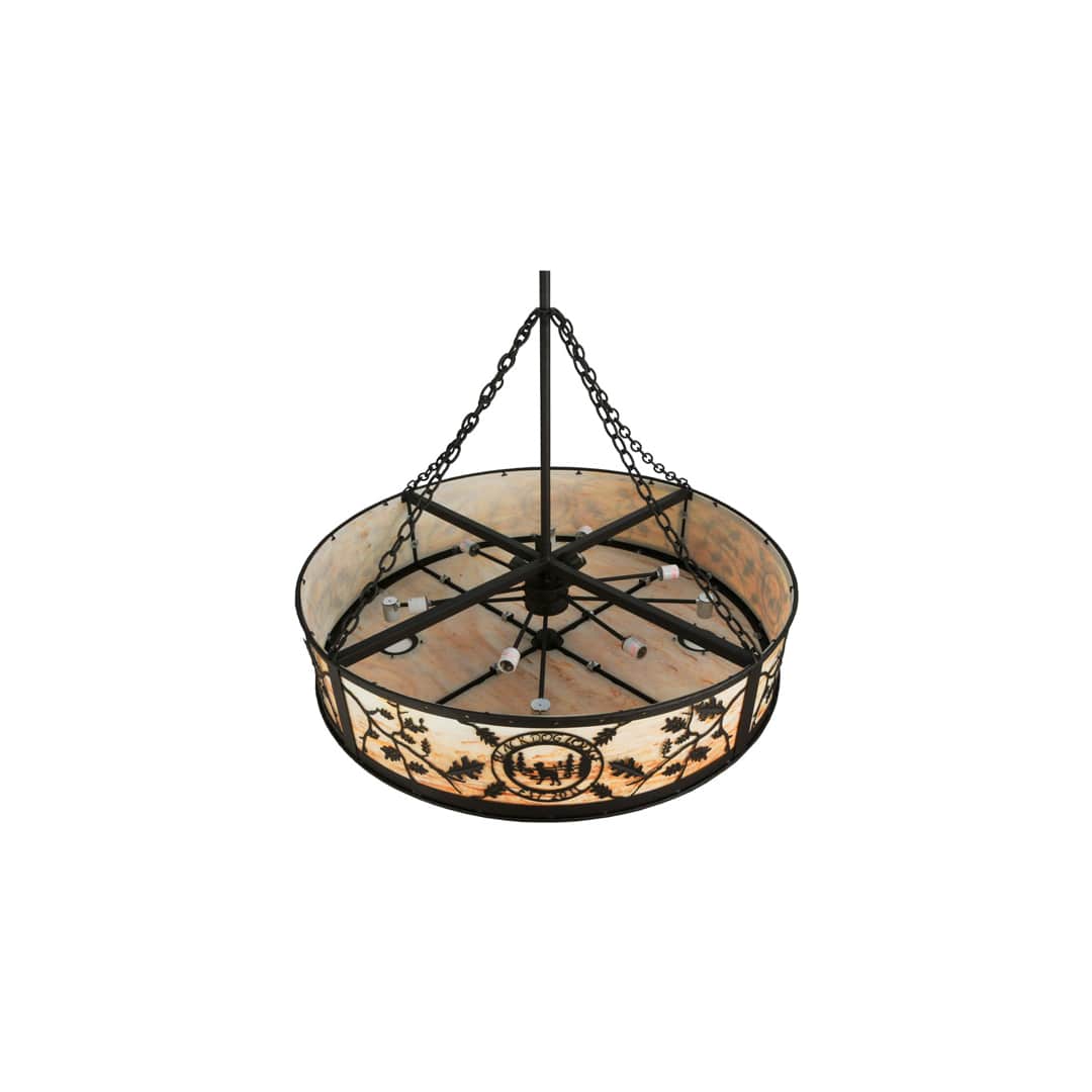 Personalized 6 Light 45" Wide Suspension Pendant