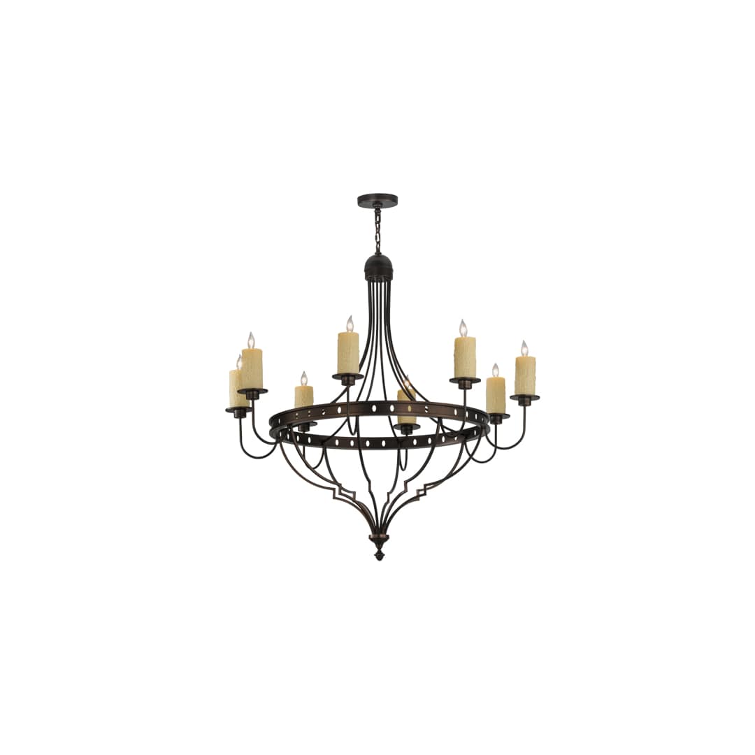 Bottini 8 Light 48" Wide Pillar Candle Style Chandelier