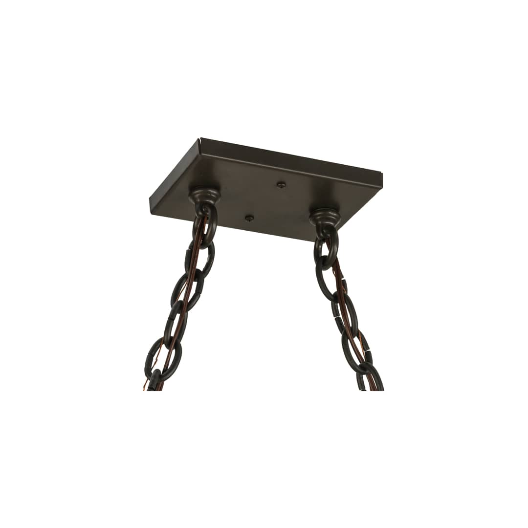 Bear at Lake 6 Light 17" Wide Linear Pendant