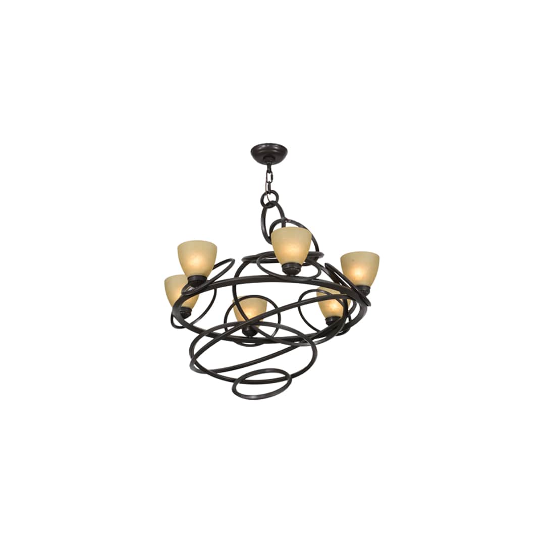 Anneau 6 Light 29" Wide Ring Chandelier