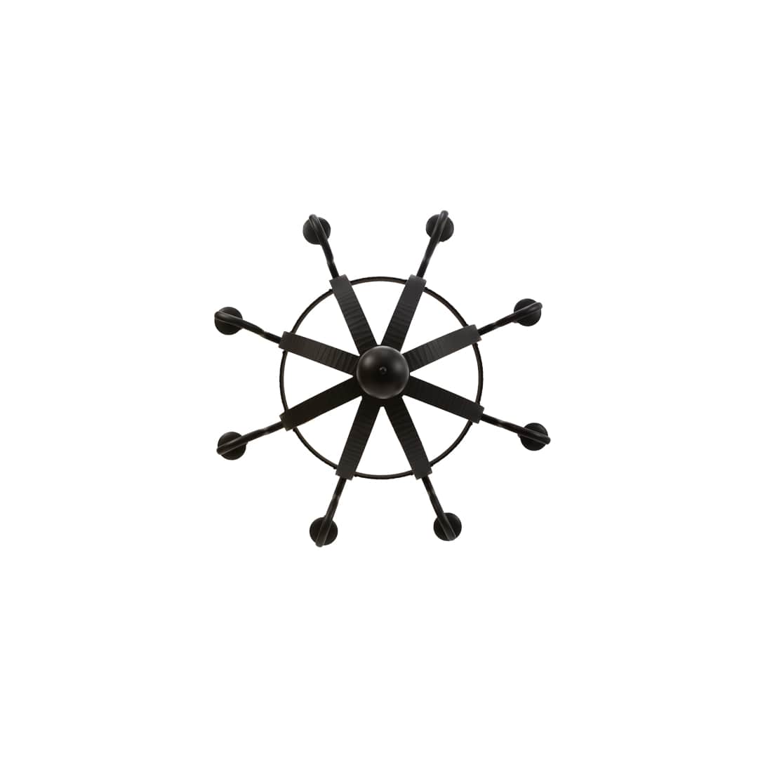 Barrel Stave Madera 8 Light 43" Wide Taper Candle Style Chandelier