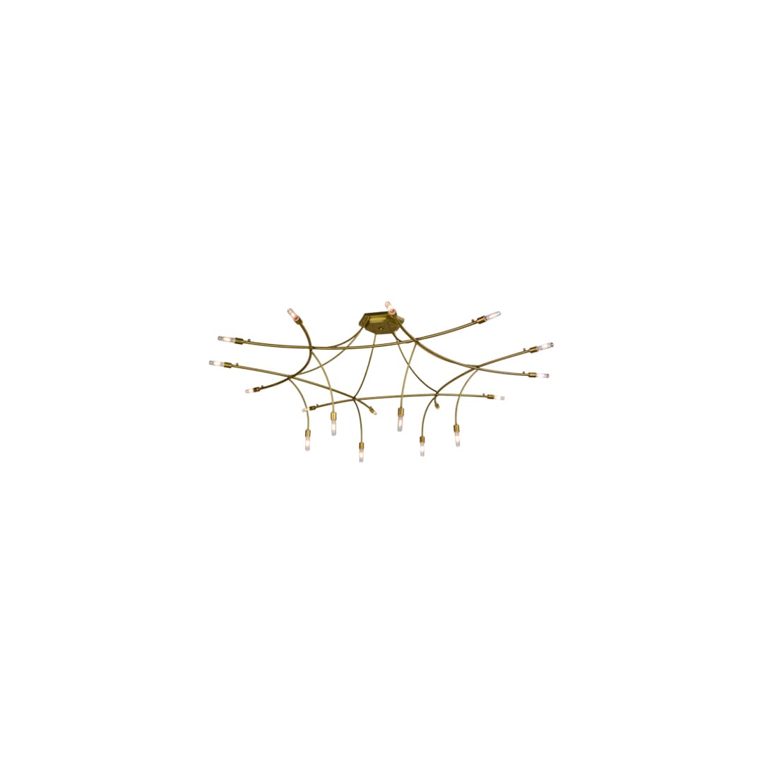 ISON 18 Light 84" Wide Taper Candle Ring Chandelier