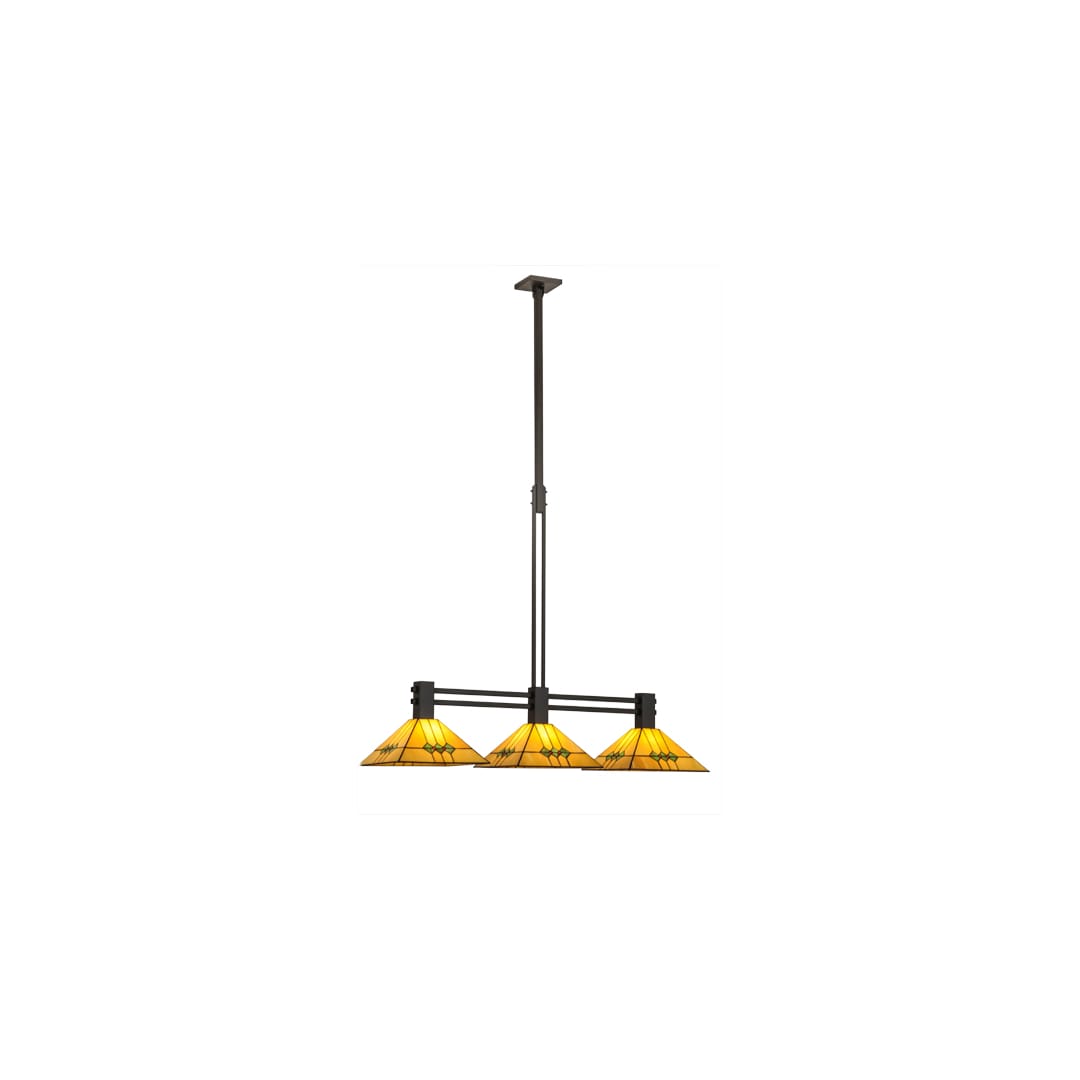 Martini 3 Light 13" Wide Linear Pendant