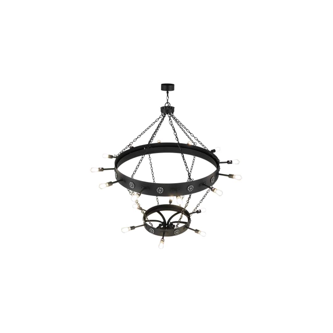 Korset 18 Light 65" Wide Ring Chandelier