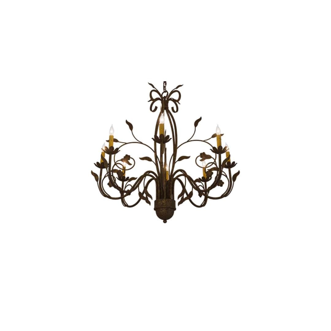 Bordeaux 8 Light 36" Wide Taper Candle Style Chandelier