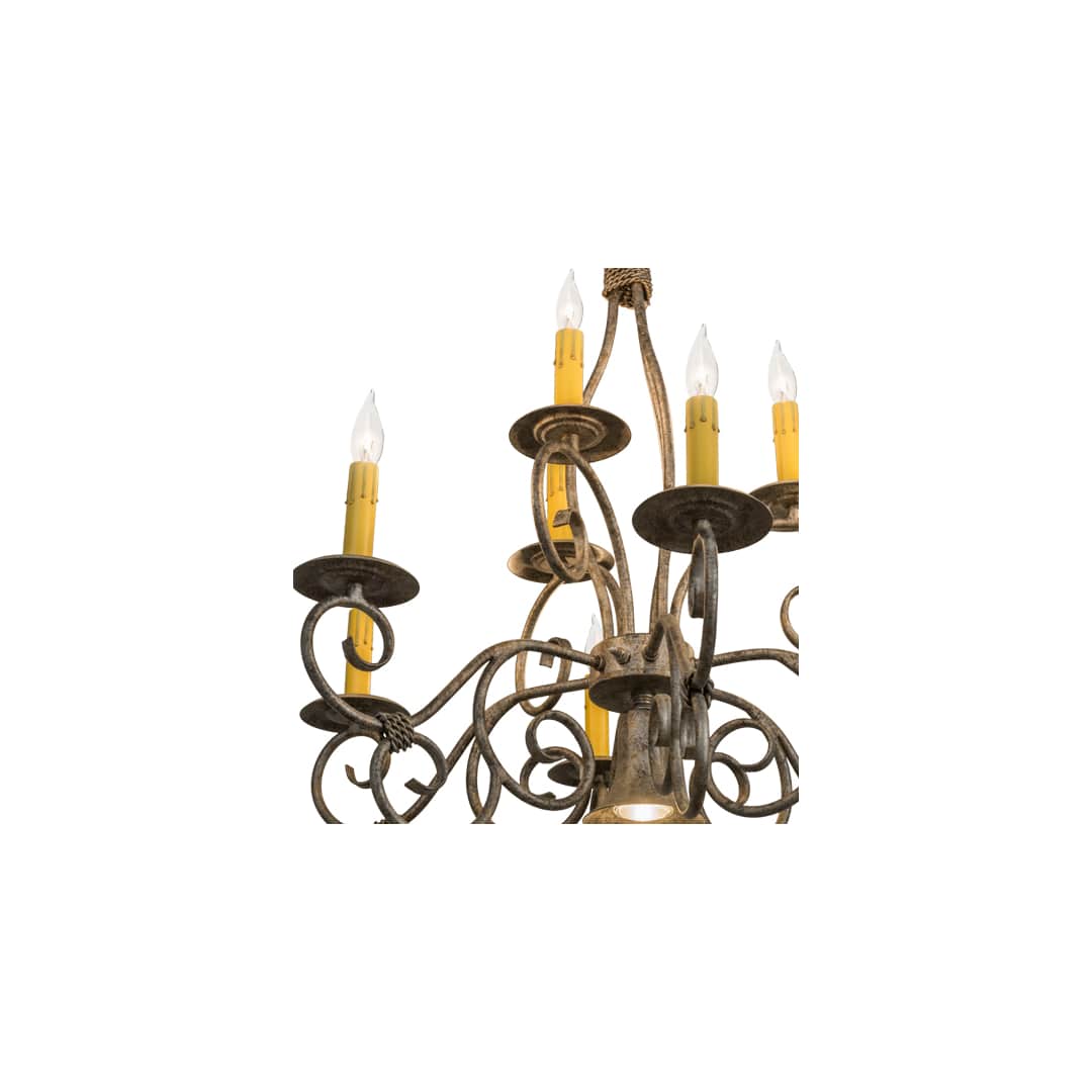 Grace 10 Light 26" Wide Taper Candle Style Chandelier