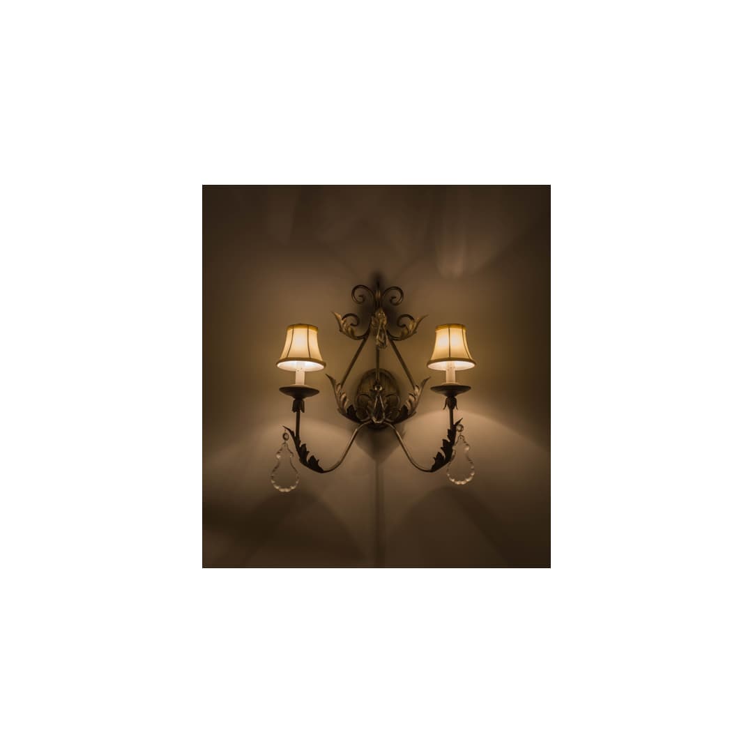French Elegance 2 Light 23" Tall Wall Sconce