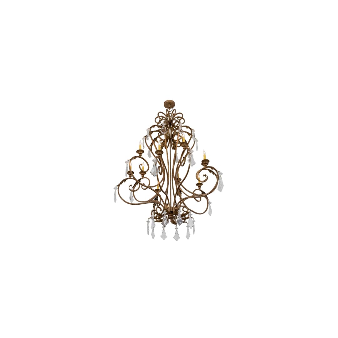Josephine 10 Light 49" Wide Taper Candle Style Chandelier