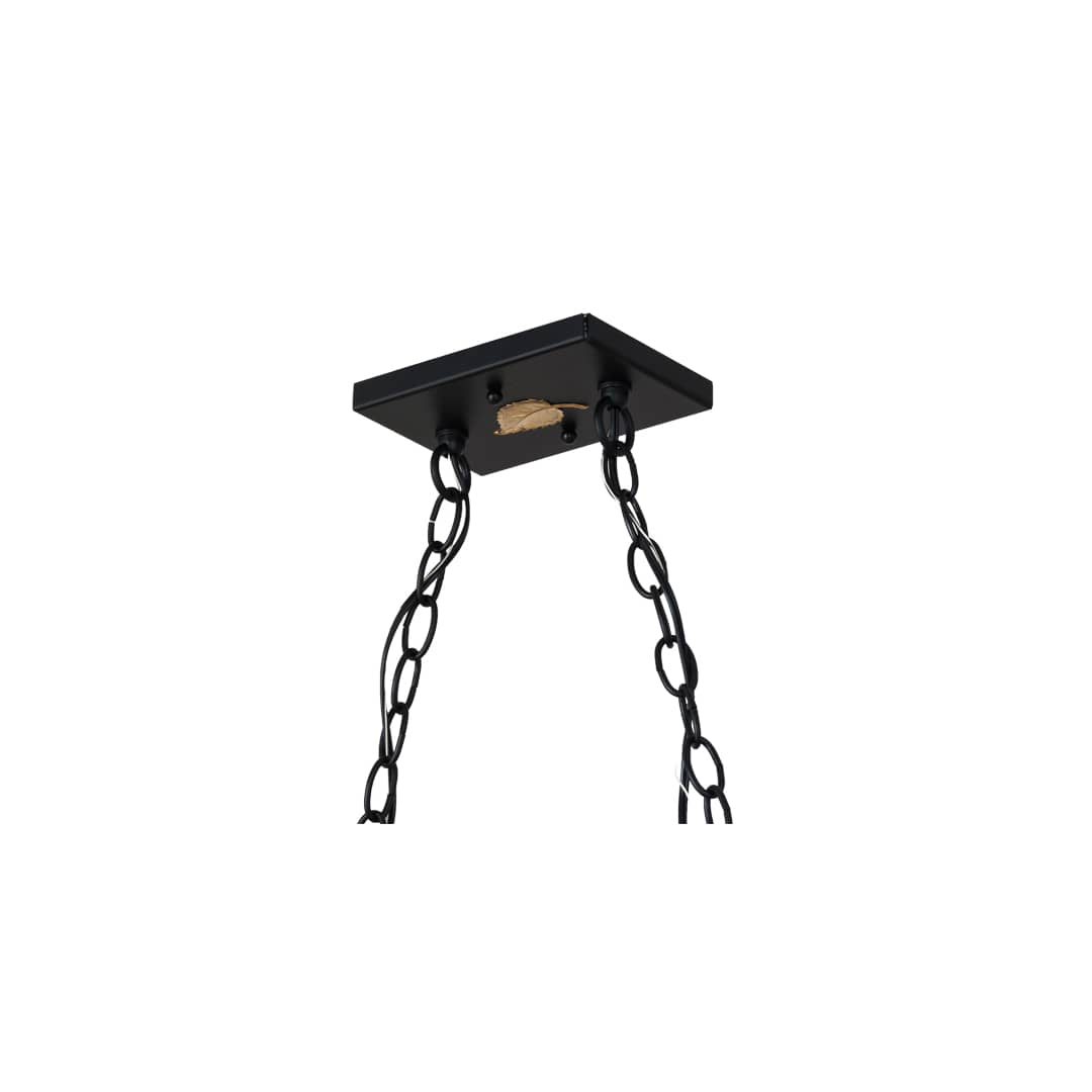 Personalized 9 Light 17" Wide Linear Pendant
