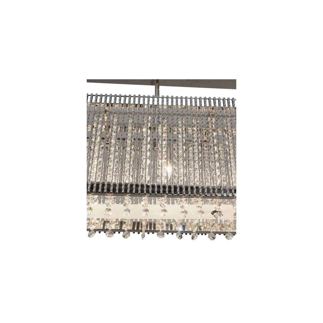 Quadrato Graz 6 Light 10" Wide Linear Pendant