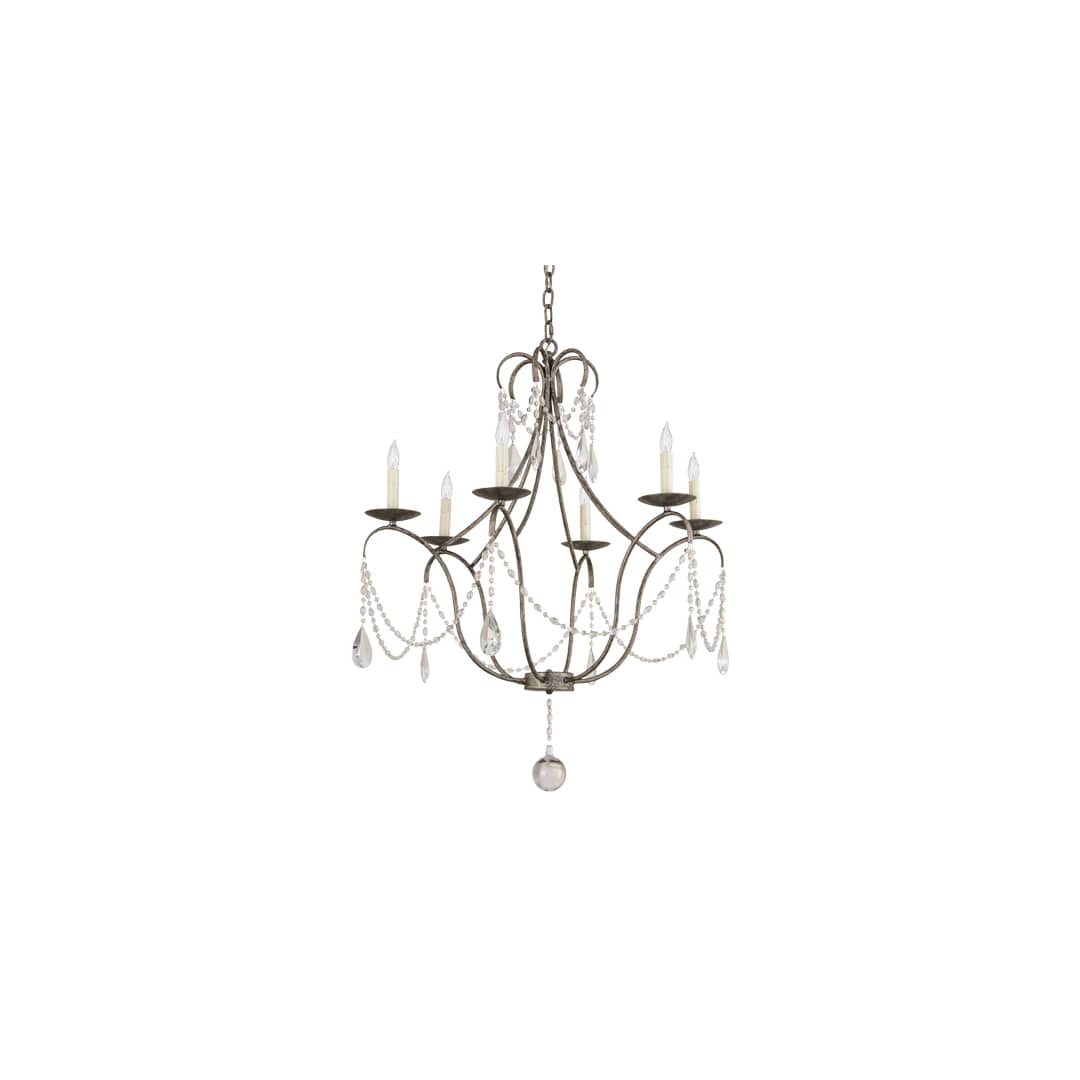 Kaitlynn 6 Light 31" Wide Crystal Candle Style Chandelier