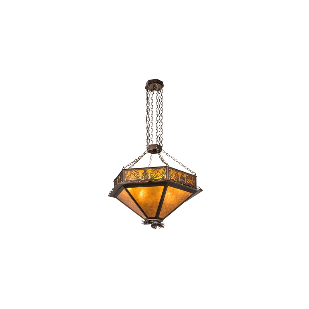 6 Light 36" Wide Pendant