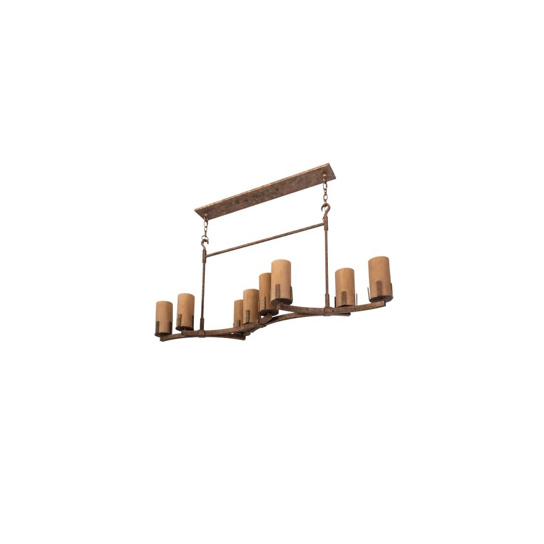 Long Cero 8 Light 16" Wide Linear Chandelier