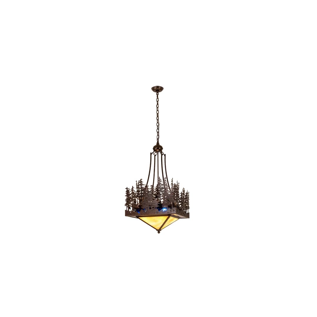 4 Light 28" Wide Abstract Pendant