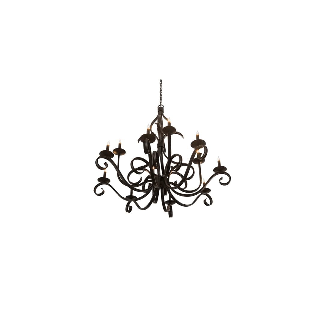 Cypress 12 Light 48" Wide Taper Candle Style Chandelier