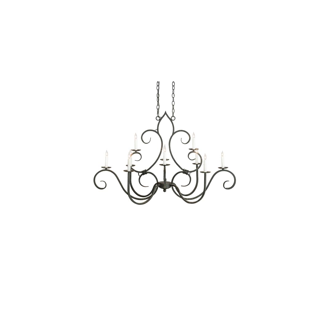 Long Clifton 10 Light 29" Wide Taper Candle Style Chandelier