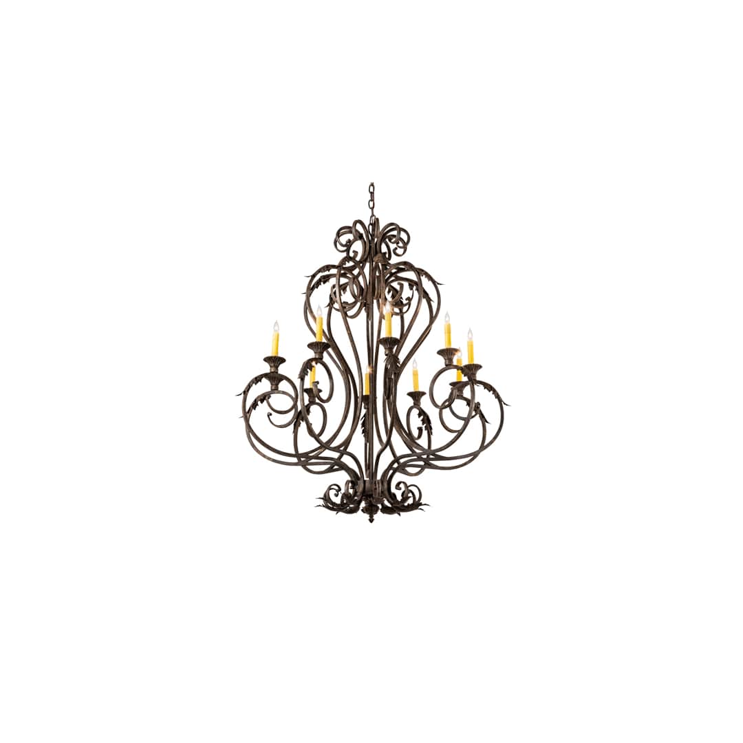 Josephine 10 Light 42" Wide Taper Candle Style Chandelier