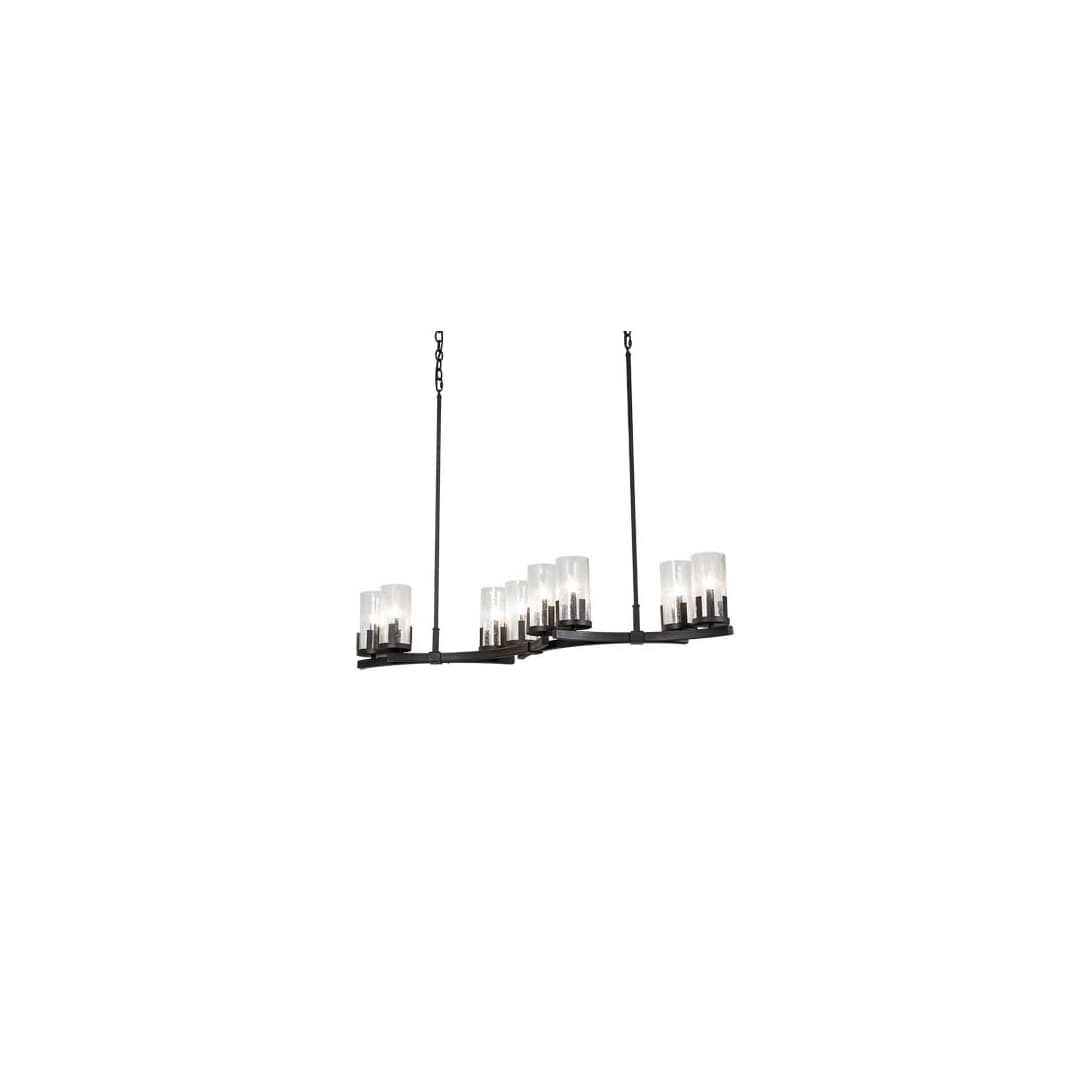 Long Cero 8 Light 16" Wide Linear Chandelier