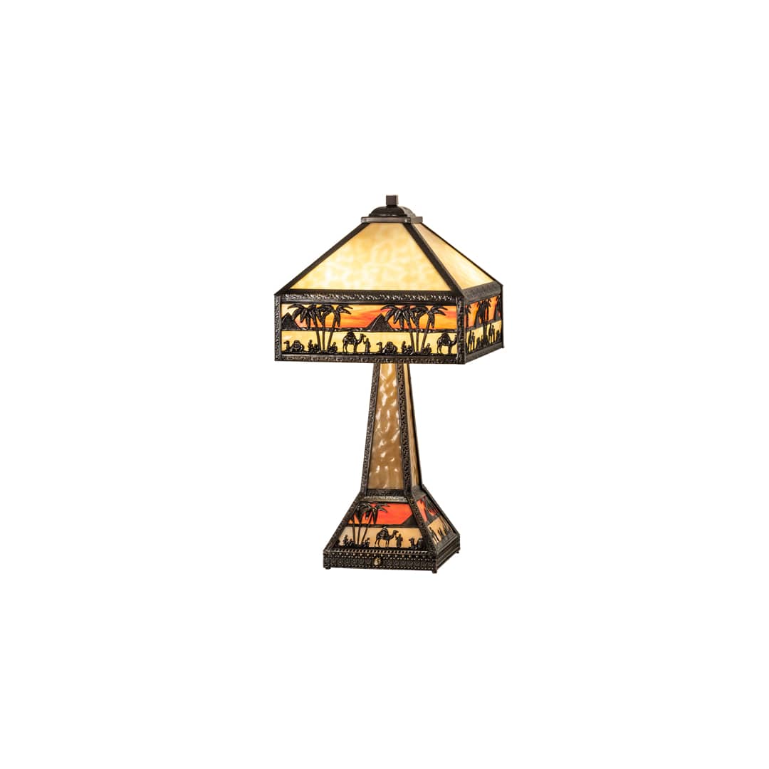 Camel Mission 2 Light 26" Tall Buffet Table Lamp
