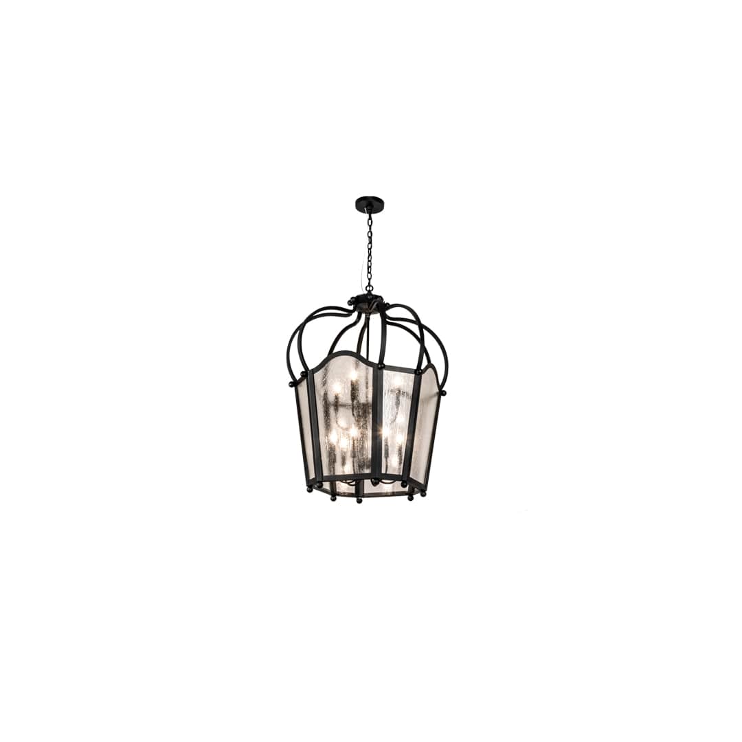 10 Light 33" Wide Taper Candle Pendant