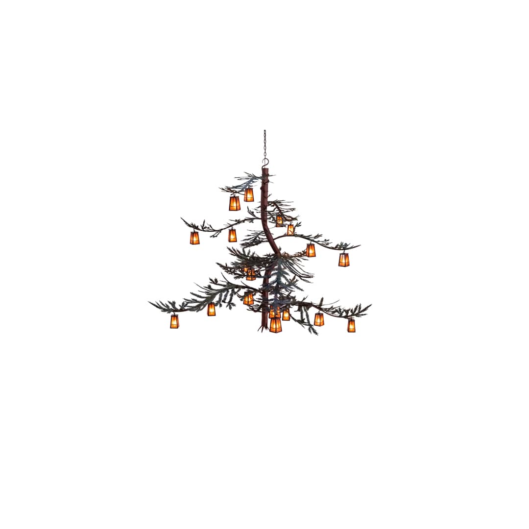 Long Pine Branch 18 Light 79" Wide Chandelier