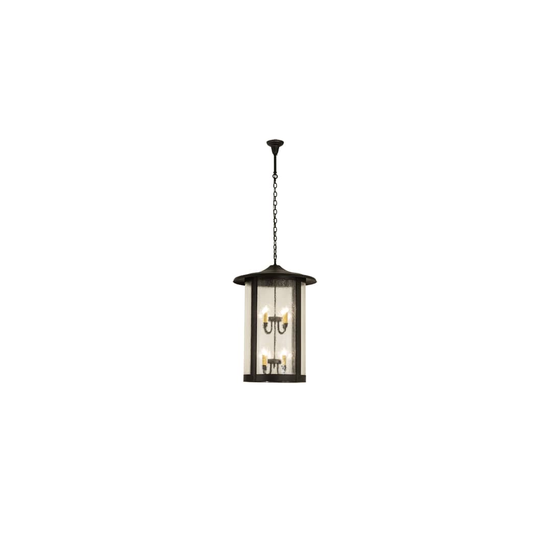 8 Light 25" Wide Taper Candle Pendant