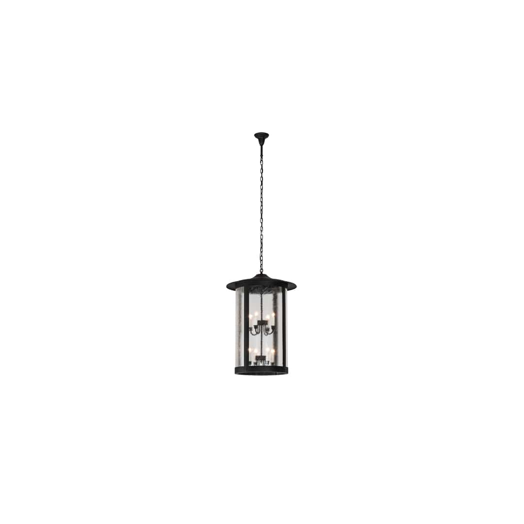 8 Light 24" Wide Taper Candle Pendant