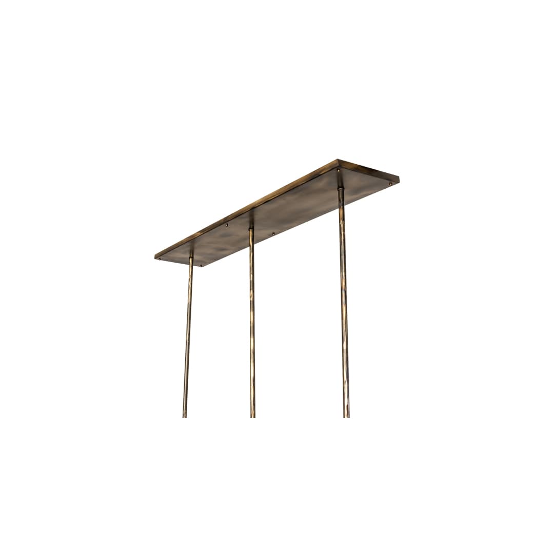 6 Light 50" Wide Linear Pendant