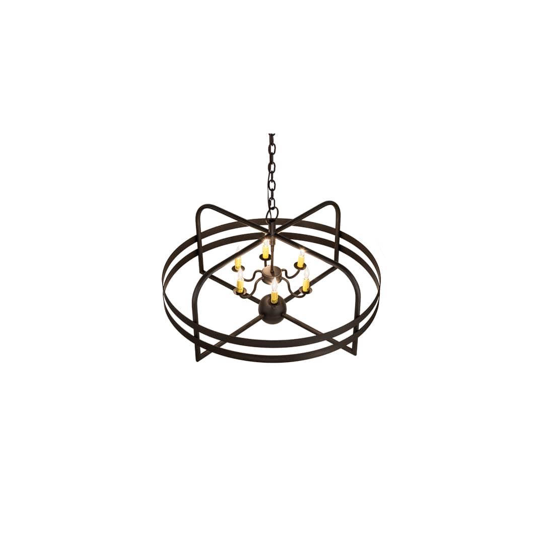 Aldari 6 Light 32" Wide Taper Candle Style Chandelier
