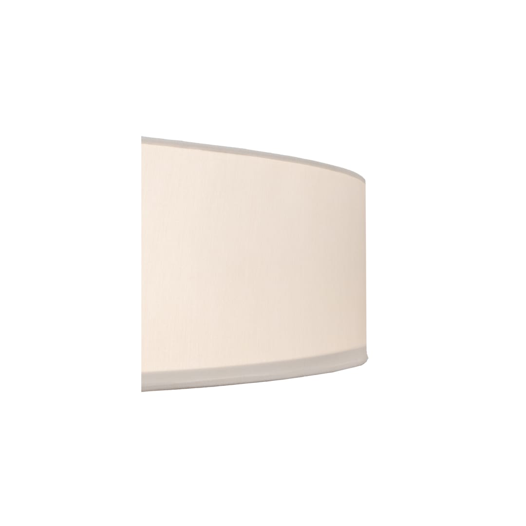 Cilindro 6 Light 42" Wide Semi-Flush Drum Ceiling Fixture with White Shade - Bronze Finish