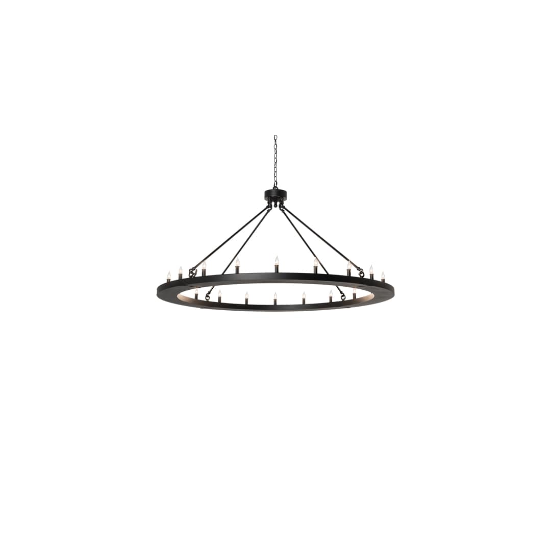 Loxley 20 Light 60" Wide Taper Candle Ring Chandelier