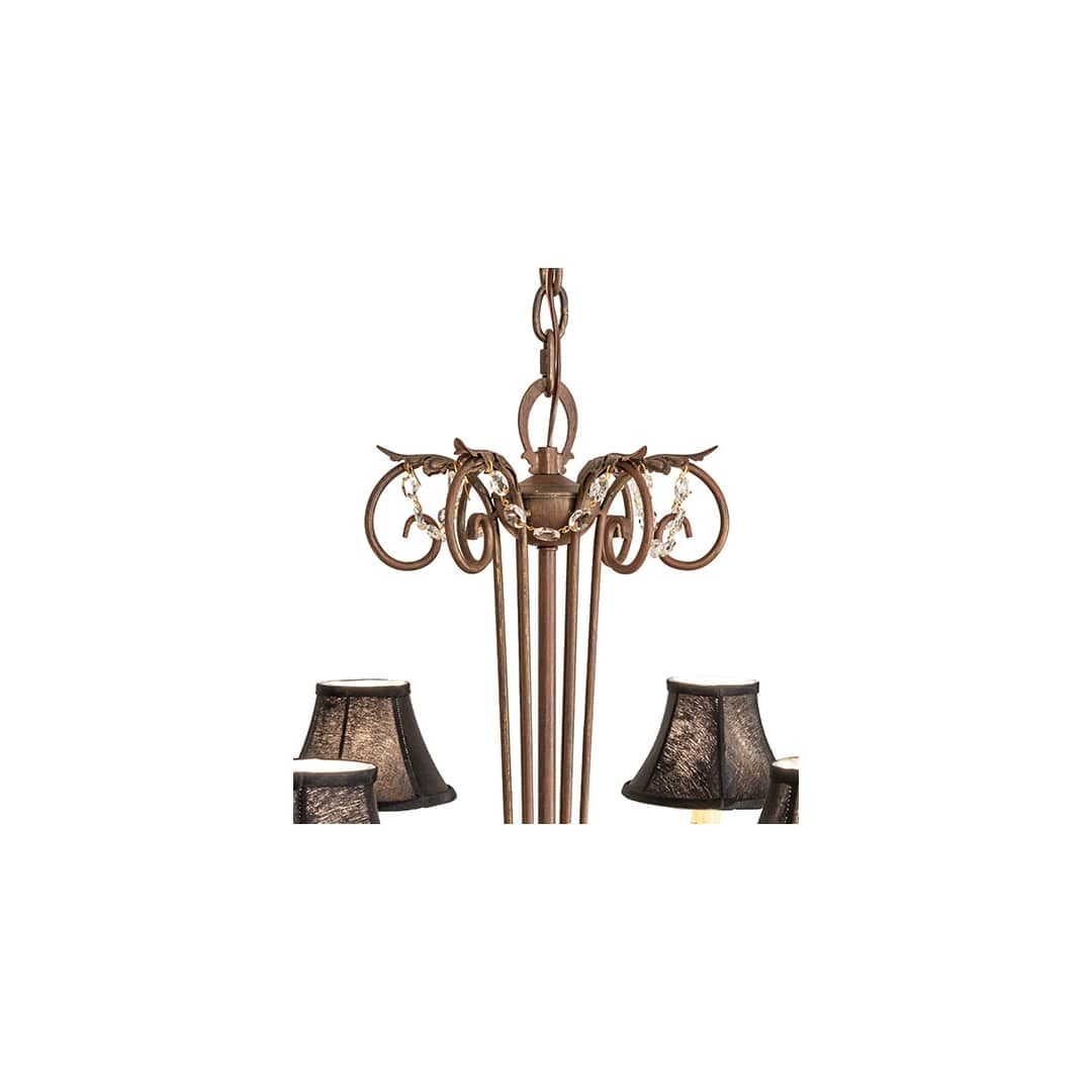 Lindsay 6 Light 30" Wide Crystal Chandelier