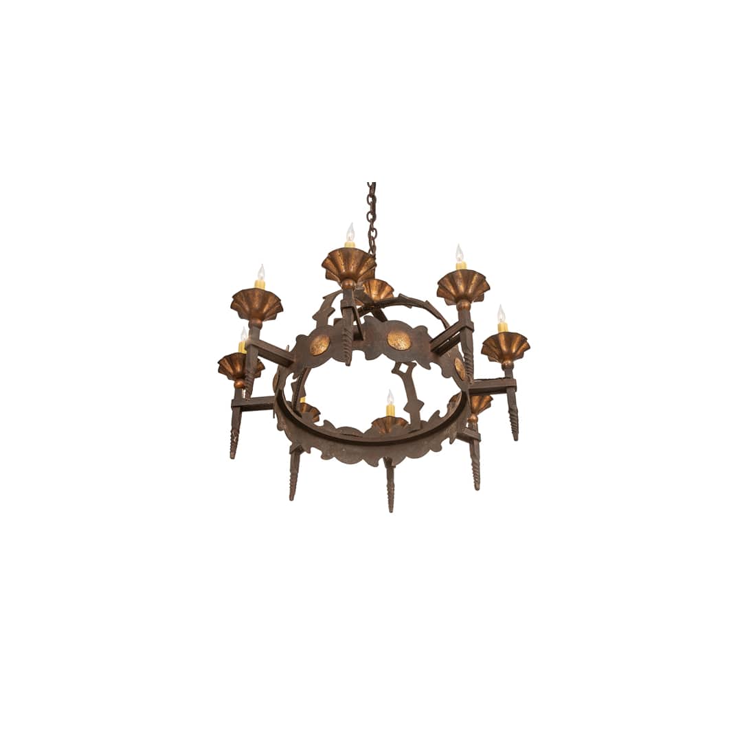 Antibes 8 Light 28" Wide Taper Candle Style Chandelier
